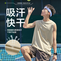 [2.5折价49元]唐狮夏季新款男背心圆领无袖百搭简约打底衫内搭男上衣汗衫