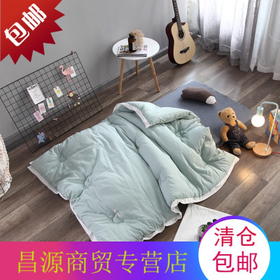 全棉水洗棉儿童冬被男女宝宝加厚保暖幼儿园午睡被子1米2被子被芯