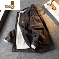 YANXU2023款男士牛仔外套男韩版修身宽松夹克牛仔上衣帅气潮褂子