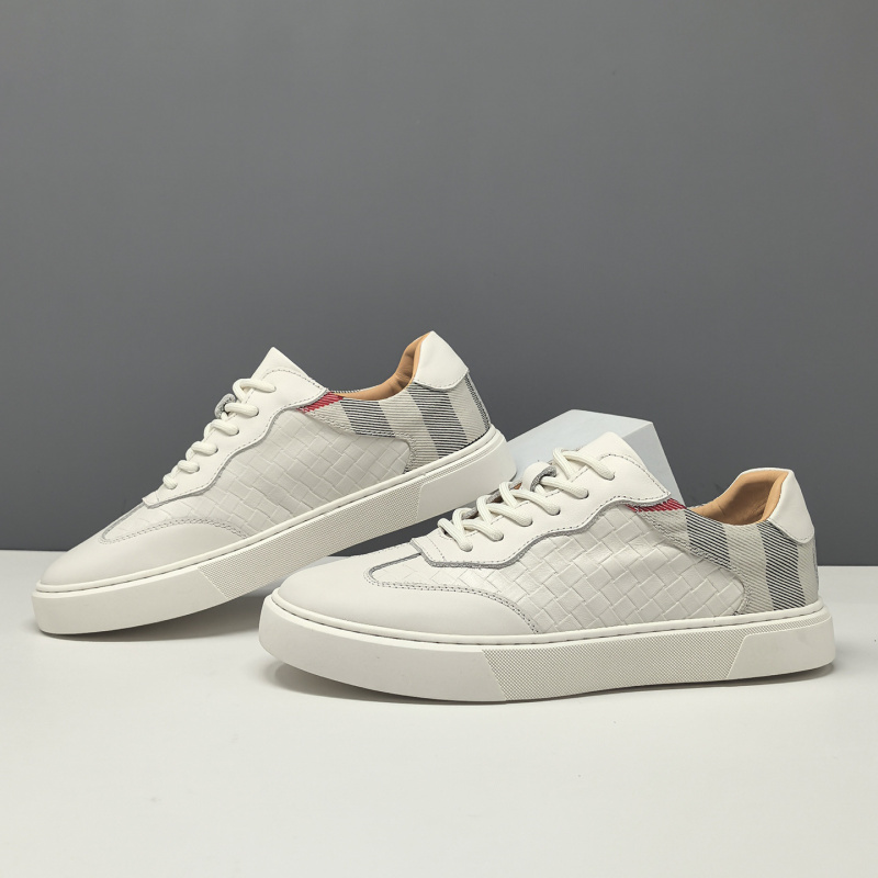 男生真皮拼色板鞋男款潮流百搭鞋子欧洲站男鞋透气休闲鞋男韩版潮