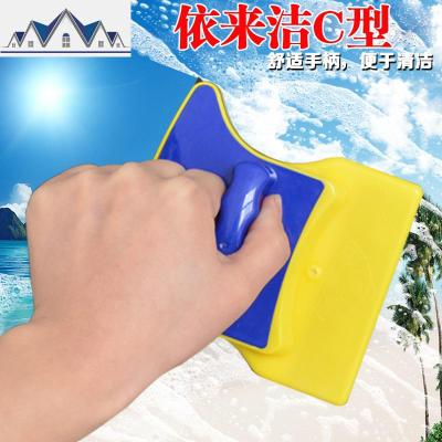 单层玻璃擦窗器双面玻璃擦刮水器清洁工具刷洗窗户家用 3-6毫米单层玻璃用 三维工匠擦玻璃器