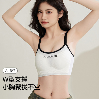 无痕内衣女士聚拢小胸显大无钢圈收副乳防下垂夏季薄款品牌文胸罩