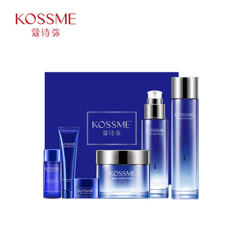 KOSSME蔻诗弥 水漾极地倍润保湿套组(水乳霜+水乳霜旅行装) 补水保湿套装面部爽肤水乳液护肤品 水乳霜