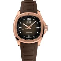 Mido瑞士男表Multifort TV时尚商务棕色方盘大日历自动机械表送老公