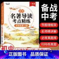 名著导读考点精练 初中通用 [正版]2024版初中名著导读考点精练必读中外名著12部七八九年级中考必考名著精讲细练一本通