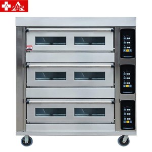 12325383877 埃利斯(AILISI)商用厨房商用高温烤箱 披萨蛋糕面包西餐后厨 大型月饼烘炉 电烤箱三层九盘电