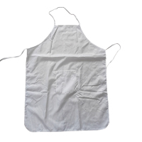 炯毅 围裙 家用围裙 厨房做饭清洁围裙 围裙 白色 条