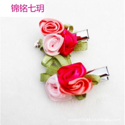 厂家批发宠物用品批发 狗狗发夹头花 宠物头饰发饰单只