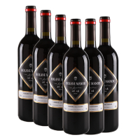 六瓶 云穆庄园智利原酒进口红酒君尚干红葡萄酒750ml*6