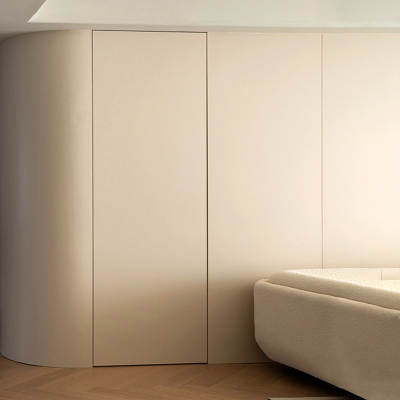 网红极简门隐形门无框门暗门窄边铝木背景墙隐藏门一体刷漆卧室门