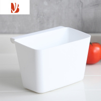 三维工匠厨房家用壁挂式塑料小号垃圾桶橱柜门家用可挂垃圾悬挂桌面收纳盒