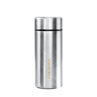 康巴赫纯钛保温杯双层钛焖茶杯男女用泡茶杯高颜值养生水杯口袋杯
