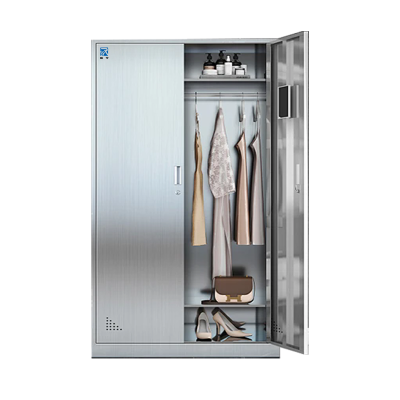 2门不锈钢更衣柜850*400*1800mm/201#0.5mm