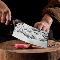 菜刀家用厨房超快锋利切片刀锻打厨师专用切菜刀骨厨刀7163