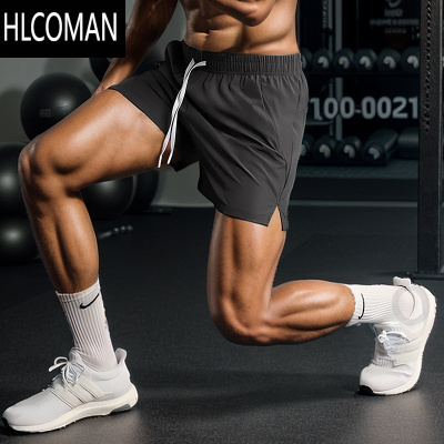 HLCOMAN跑步运动短裤男女专业马拉松田径三分裤速干冰丝夏休闲训练健身裤