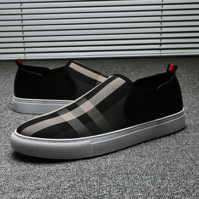 林先森时尚布鞋男青年韩版豆豆鞋学生百搭乐福鞋男士休闲板鞋透气鞋子男帆布鞋