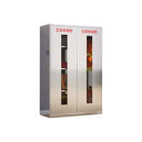 帅畅不锈钢防暴器械装备柜工具柜安保反恐盾牌柜警务室防爆柜201加厚材质1650*1100*450应急物资柜
