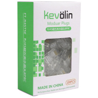 柯菲林(kevolin)FT-R45T5E3 RJ45超五类水晶头(100颗/盒)