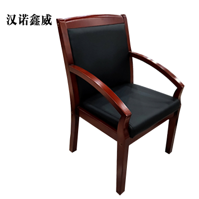 汉诺鑫威会议椅现代椅子皮面靠背椅斜扶手椅[工厂现做 7天内发货]