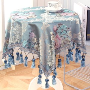 方桌布正方形台布茶几桌布布艺欧式长方形客厅餐桌布圆桌圆形家用