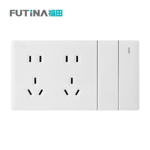 福田 插座开关 墙壁电源面板走线大面板家用墙壁插座 单位:个