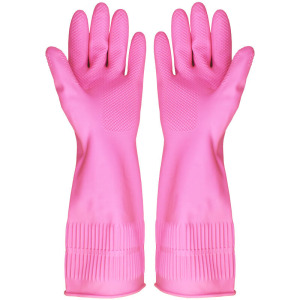 达昭 越南进口天然橡胶手套家务手套舒适L大号耐用洗衣服洗碗手套