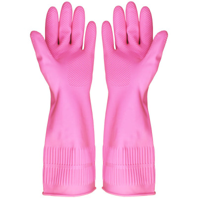 达昭 越南进口天然橡胶手套家务手套舒适L大号耐用洗衣服洗碗手套