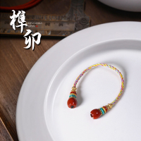 原矿蜜蜡南红老金弟子珠榫卯撞色百香籽金刚星月菩提手串文玩尾坠