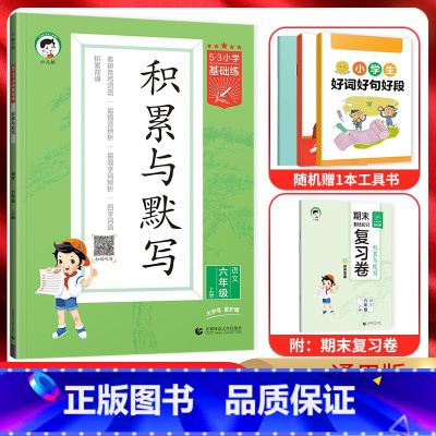 语文 六年级上 [正版]2024秋5.3小学基础练积累与默写六年级语文上册 人教通用版 53五三小学6年级上同步专项训练