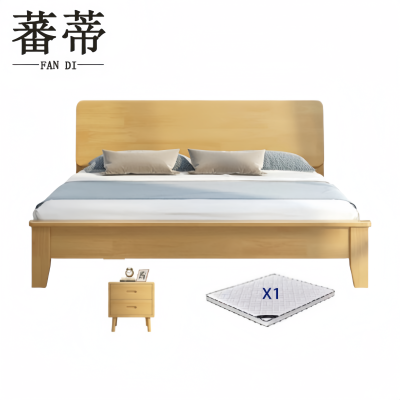 蕃蒂床+床垫+床头柜1.2*2m套