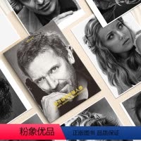 [正版]国外精微素描人像临摹卡明信片学习卡高清32张临摹卡大尺寸文创高清画册集艺术手绘插画文艺复古圣诞节日礼物贺卡出类