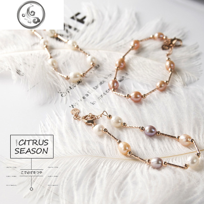 初恋的感觉~给你的美丽加分2019新款提升气质7~8mm淡水珍珠手链女JiMi