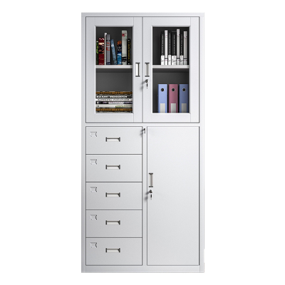 DXBG凭证柜会计收纳柜财务档案柜资料柜加厚文件柜办公室带锁铁皮柜偏五斗器械