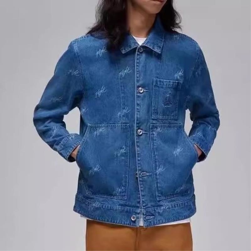 NIKE耐克外套运动休闲舒适男装牛仔夹克FN4650-436 D