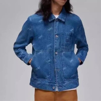 NIKE耐克外套运动休闲舒适男装牛仔夹克FN4650-436 D