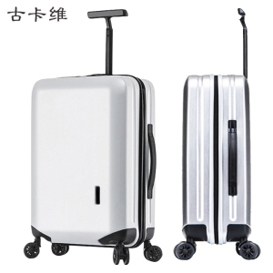 古卡维 拉杆箱 旅行箱 白色20寸拉链款1501B