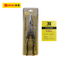 波斯(BOSI)多功能尖嘴钳(8"/210mm)把