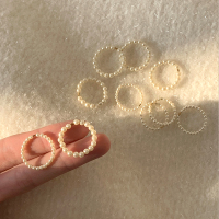 S家珍珠戒指女小众设计轻奢叠戴食指戒气质高级指环2025新款送女朋友老婆情人节七夕生日礼物