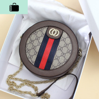 圆形包包女包2020潮新款链条小圆包斜挎包韩版百搭时尚小包圆饼包NEW LAKE女斜挎包