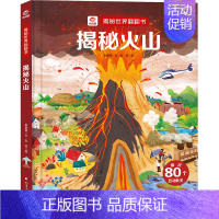 揭秘火山 [正版]任选揭秘世界系列儿童翻翻书3-6岁启蒙绘本洞洞书3d立体书揭秘夜晚健康建筑病毒细菌大树火山工厂发明少儿