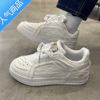 SUNTEKchic国潮破碎流星厚底小白鞋学生百搭男女同款运动板鞋透气情侣鞋