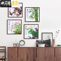 三维工匠2020新款十字绣客厅自己手工绣梅兰竹菊简单线绣小幅小件四 棉线、非满绣-幽兰[43*43CM]线量多百分之三十