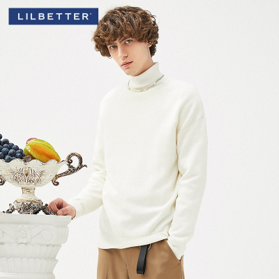 Lilbetter毛衣男秋冬高领线衣韩版男装打底衫休闲百搭男士针织衫