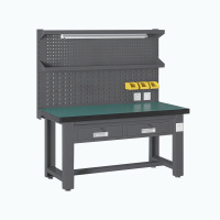 臻远 ZY5073038 重型工作台 平二抽+挂板 1200*750*1720mm