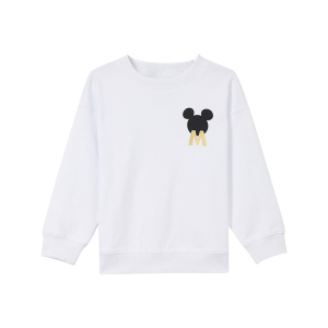 [1件5折价:52.5]美特斯邦威卫衣男女童新款童装合家欢中性米奇圆领针织衫