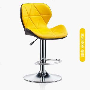 吧台椅靠背升降现代简约酒吧椅高脚凳吧台凳子家用美容凳旋转椅子