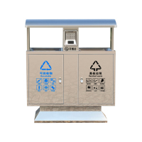 翌嘉 YJ4070401不锈钢分类垃圾箱公共场合环卫果皮箱户外垃圾桶 北京桶