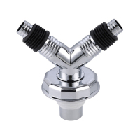 LONMATE 地漏接头电镀Y型大盖三通SL497 一个