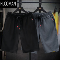 HLCOMAN短裤男款宽松运动马裤五分大裤衩夏季冰丝休闲中裤子潮牌