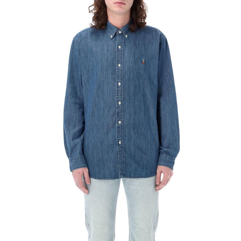Polo Ralph Lauren2025新款男士衬衫定制版型长袖商务休闲polo刺绣轻便透气男衬衣
